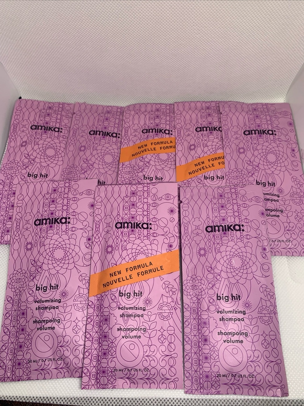 amika Big Hit Volumizing Shampoo Sample packs of 8